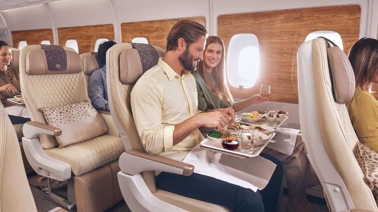 Econômica premium do A380 da Emirates: Empresa disponibiliza categoria em todos os voos de São Paulo a Dubai