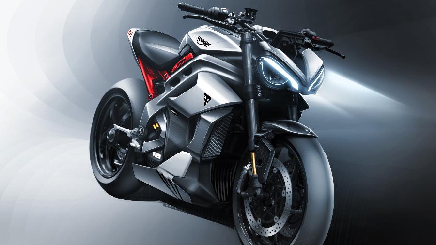 Triumph revela protótipo de moto elétrica com 180 cv de potência