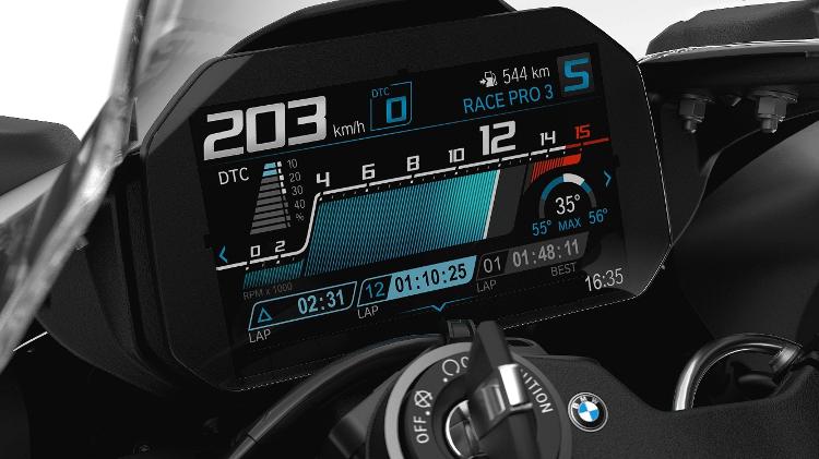 Neues Armaturenbrett BMW S 1000RR - Werbung - Werbung