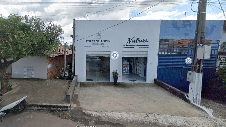 Fachada do endereço da suposta empresa da esposa do deputado Vicentinho Júnior, onde há outra firma em funcionamento