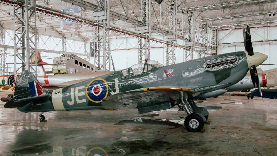 Supermarine Spitfire do Museu Asas de um Sonho que será transferido para o Mapa, em SP:  Foi peça-chave na resistência britânica durante a Batalha da Inglaterra
