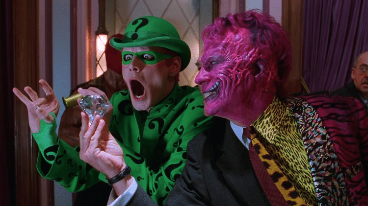 Jim Carrey e Tommy Lee Jones em 'Batman Eternamente' Jim Carrey e Tommy Lee Jones em 'Batman Eternamente'