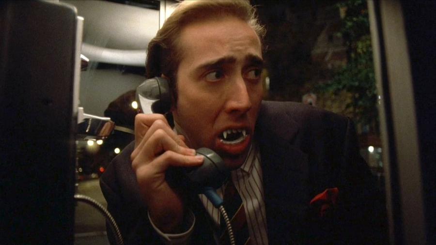 Nicolas Cage em "O Beijo do Vampiro" - Reprodução