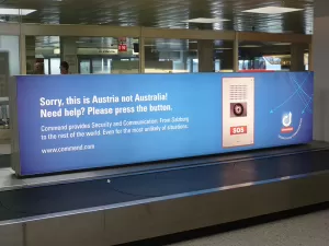 Aeroporto na Áustria brincava ajuda a quem achou que viajou para Austrália