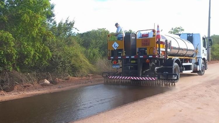 Foto de divulgação do DNOCS de obras em Acaraú e Itarema