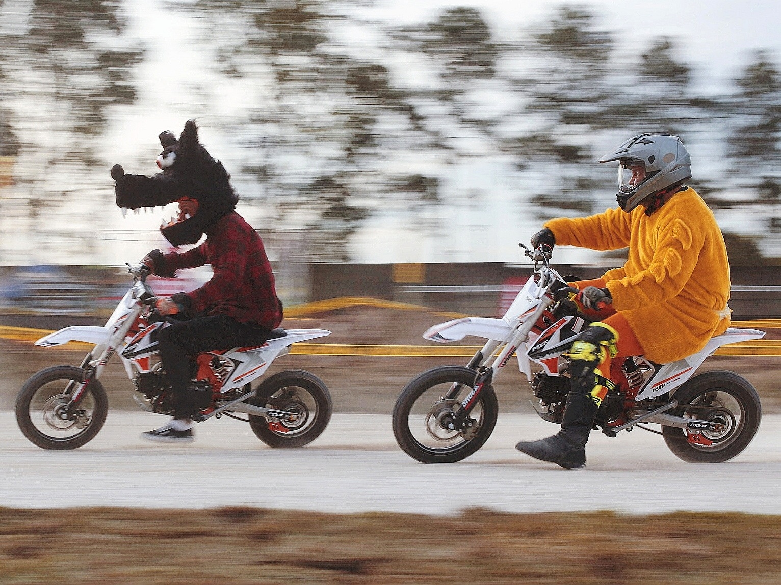 Mini moto de corrida grande