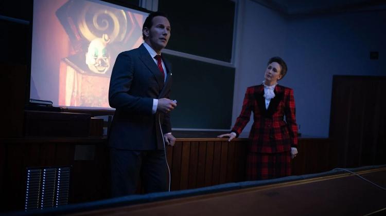 Patrick Wilson e Vera Farmiga como Ed e Lorraine Warren em 'Invocação do Mal 4: O Último Ritual' Patrick Wilson e Vera Farmiga como Ed e Lorraine Warren em 'Invocação do Mal 4: O Último Ritual'
