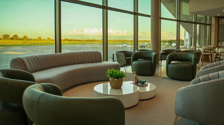 Terminal executivo do aeroporto privado Bom Futuro teve investimento de R$ 20 milhões e leva o nome da matriarca da família dona da empresa, Luzia Maggi Scheffer Terminal executivo do aeroporto privado Bom Futuro teve investimento de R$ 20 milhões e leva o nome da matriarca da família dona da empresa, Luzia Maggi Scheffer