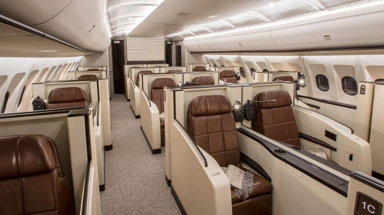  Aeronave foi adaptada para levar 30 passageiros com muito luxo a bordo
