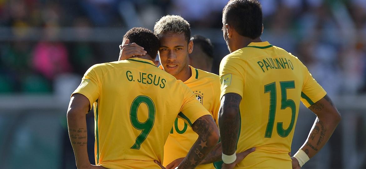 Gabriel Jesus teve em Neymar o "anfitrião perfeito" na chegada à seleção brasileira - Pedro Martins/MoWa Press