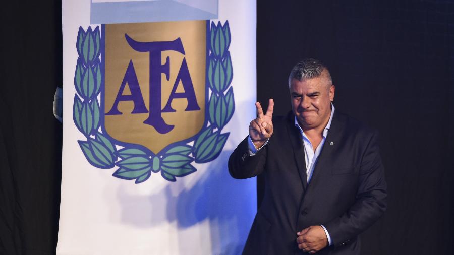 "Vamos estar entre os quatro primeiros", afirmou Claudio Tapia a jornalistas argentinos - Eitan Abramovich/AFP Photo