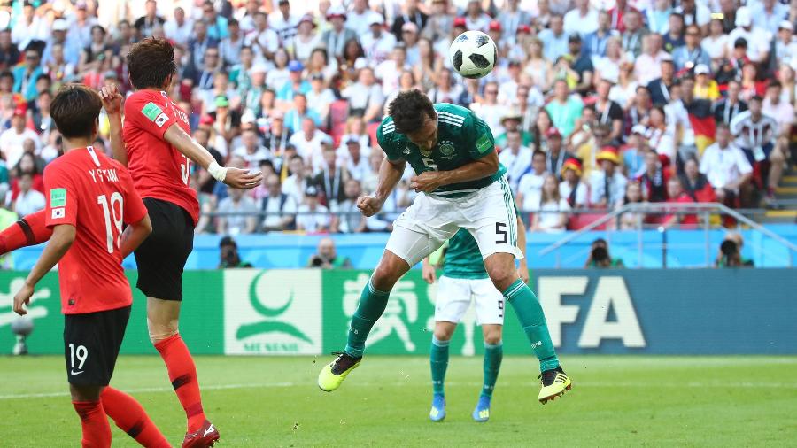 Hummels perde chance de marcar na partida entre Alemanha e Coreia do Sul - REUTERS/Michael Dalder