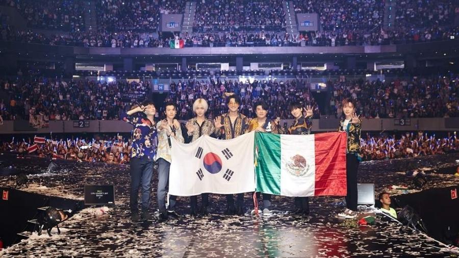 Banda coreana Super Junior faz show no México - Divulgação/Super Junior