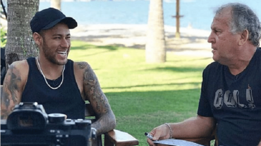 Neymar dá entrevista ao canal do Zico no YouTube - reprodução