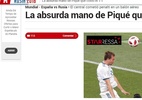 Espanhóis lamentam pênalti da eliminação; jornal cutuca Piqué - Reprodução/Marca