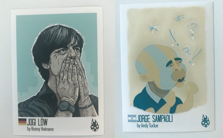 Álbum também possui figurinhas com técnicos, escudos, mascotes das seleções e até mesmo cromos prateados - Reprodução