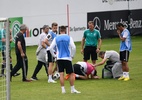 Treino da Alemanha tem desentendimento de dupla e cotovelada em Draxler - Miguel Medina/AFP Photo