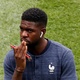 Samuel Umtiti no campo do Estádio Luzhniki horas antes de França x Croácia - Christian Hartmann/Reuters