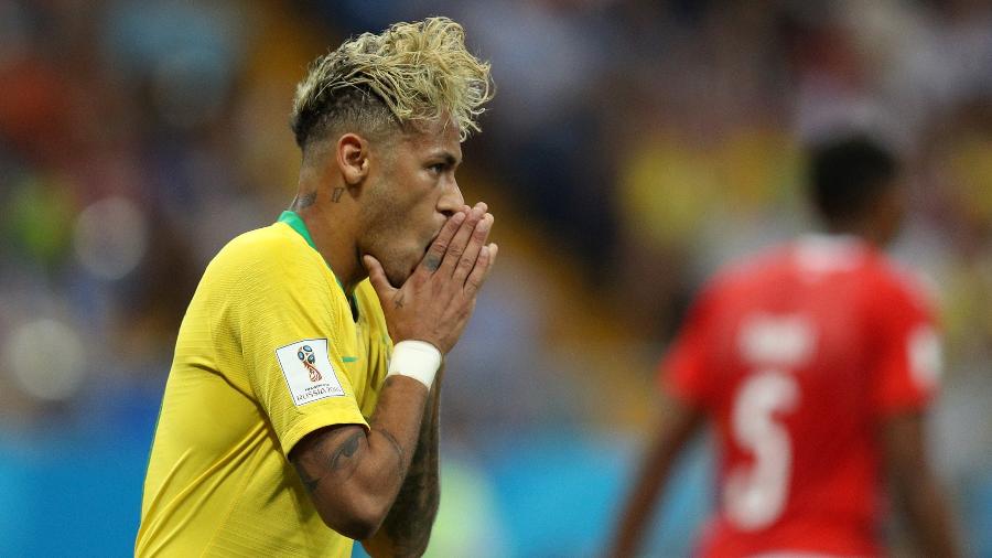 Neymar passou em branco na partida contra a Suíça, estreia do Brasil na Copa - Buda Mendes/Getty Images