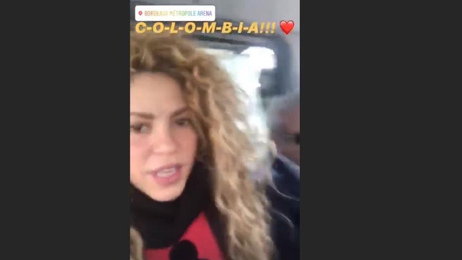 Shakira torce para a Colômbia - Reprodução/Instagram