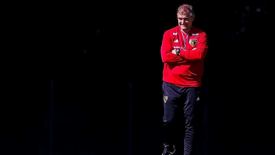 Diego Aguirre comanda o treino do São Paulo - Marcello Zambrana/AGIF