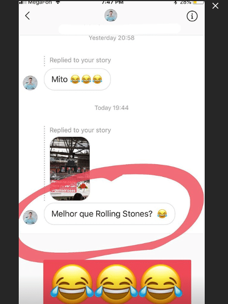 Filho de Galvão Bueno volta a cutucar Rolling Stones no Instagram - Reprodução/Instagram/Lucabuenomovies
