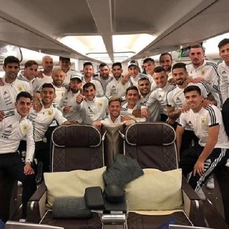 Seleção argentina chega a Espanha para seguir preparação para Copa - Reprodução/Instagram