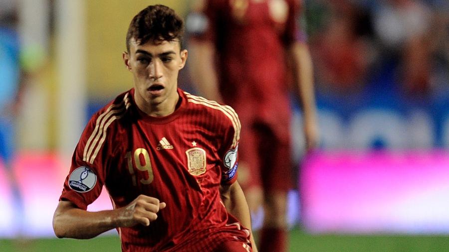 Filho de marroquinos, Munir El Haddadi defendeu a seleção da Espanha em 2014 - Denis Doyle/Getty Images