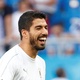 Luis Suárez, da seleção do Uruguai, se aquece antes do jogo contra a Arábia Saudita - MAX ROSSI/ROSTOV-ON-DON