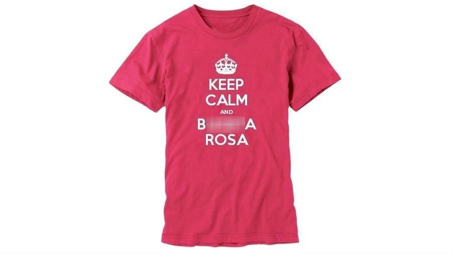 Camisa citando a expressão machista é sorteada na Rússia - Reprodução