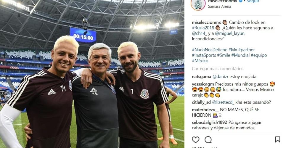 Chicharito Hernandez tem novo visual para enfrentar o Brasil