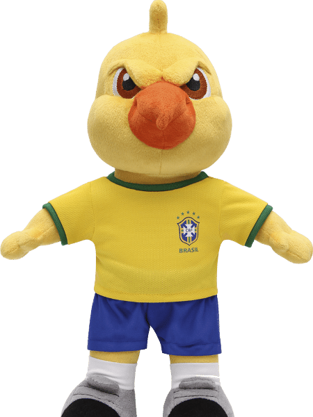 Mascote oficial da seleção, Canarinho Pistola ganha versão de pelúcia - Divulgação