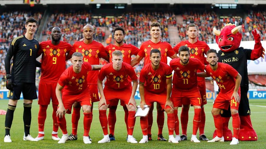 Seleção da Bélgica posa para foto antes de jogo contra o Egito - Jimmy Bolcina/Divulgação