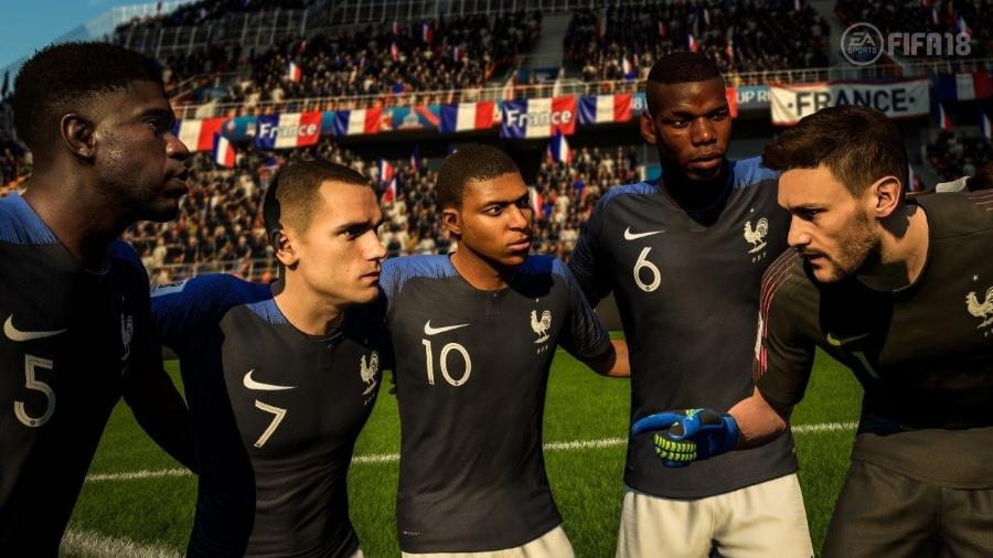 Avatares da seleção francesa no Fifa 18 - Divulgação/EA Sports