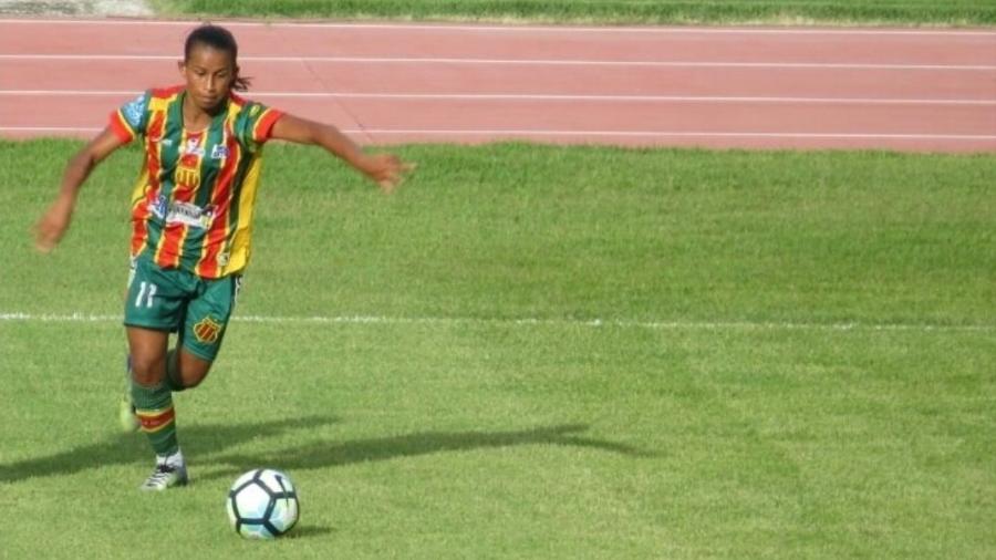 Amanda Gomes Dias, a Neymar, chegou ao Sampaio Corrêa em 2017; neste ano, disputa o Brasileiro Série A2 - Mulherada do Futebol/Divulgação