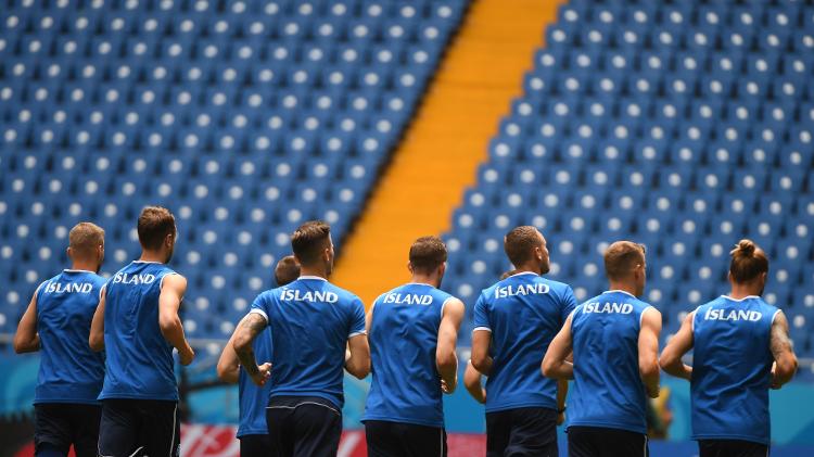 Seleção islandesa treina em Rostov - Khaled Desouki/Reuters - Khaled Desouki/Reuters