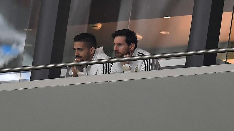Lionel Messi vê amistoso entre Espanha e Argentina em Madri Lionel Messi vê amistoso entre Espanha e Argentina em Madri