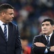 Ronaldo Fenômeno e Diego Armando Maradona - AFP