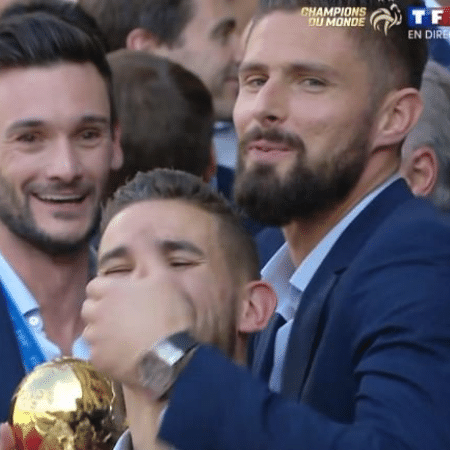 Hernandez, Giroud - Reprodução/TF1 - Reprodução/TF1