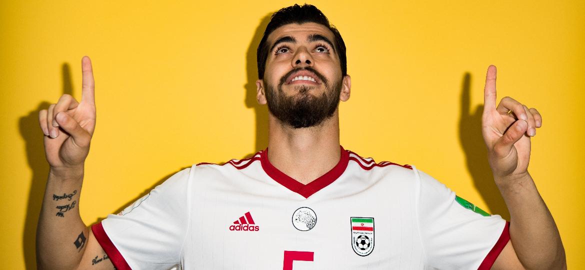 Saeid Ezatolahi, jogador da seleção do Irã - Stuart Franklin - FIFA/FIFA via Getty Images