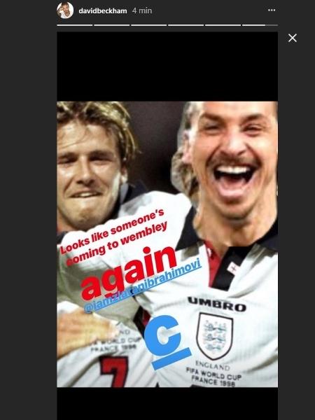 Beckham provoca Ibra - Reprodução/Instagram