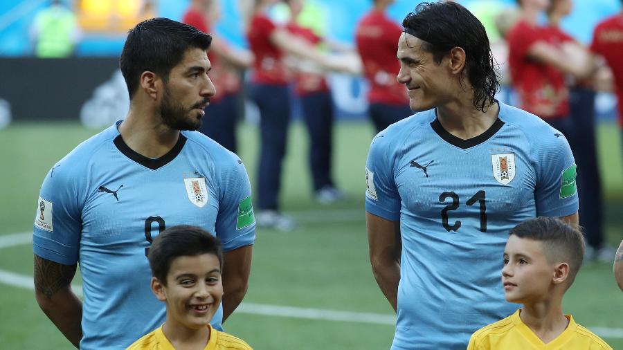Suárez e Cavani não devem disputar a próxima Copa América em razão da idade - Marko Djurica/Reuters