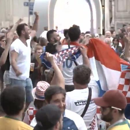Croatas e franceses confraternizam antes de final - Reprodução