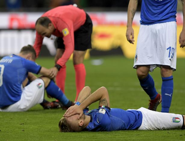 Itália sucumbiu para a Suécia na repescagem e ficou fora da Copa de 2018 - AFP PHOTO / Miguel MEDINA 