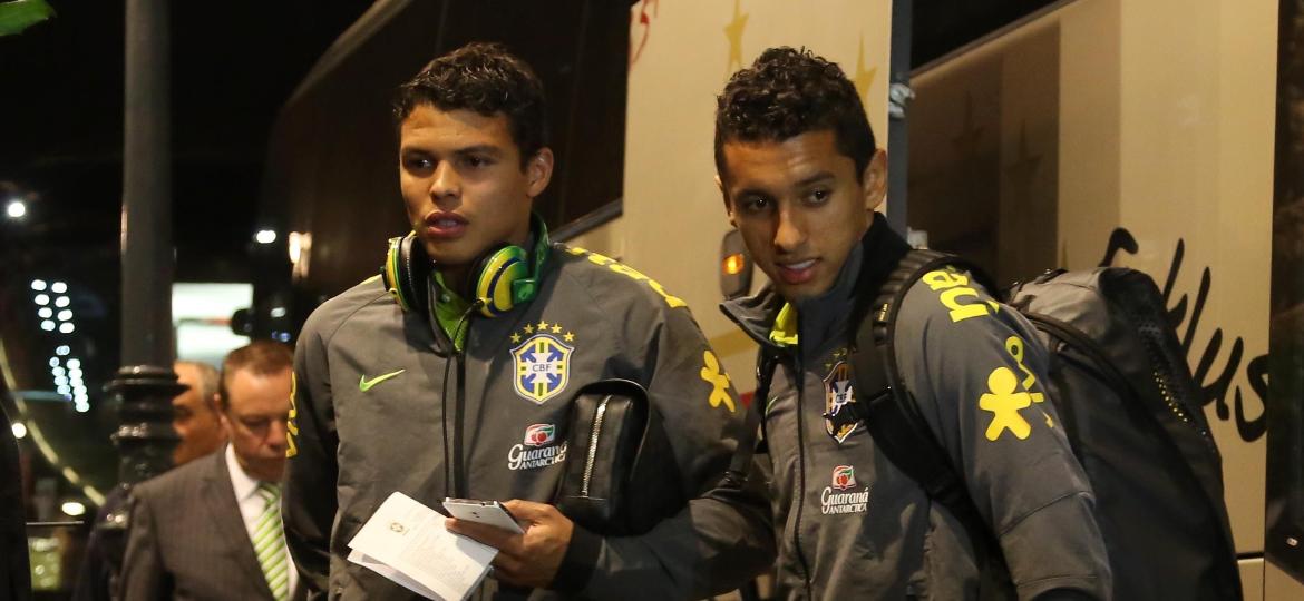 Marquinhos e Thiago Silva duelam por vaga na seleção brasileira - Bruno Domingos/Mowa Press