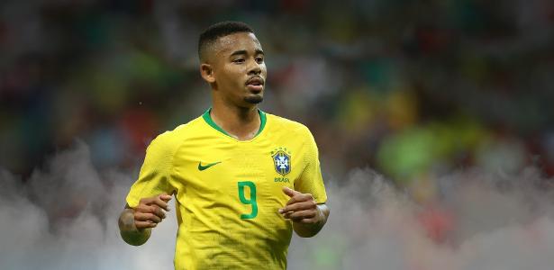 Gabriel Jesus foi titular nos cinco jogos do Brasil na Copa e não fez gol - Catherine Ivill/Getty Images