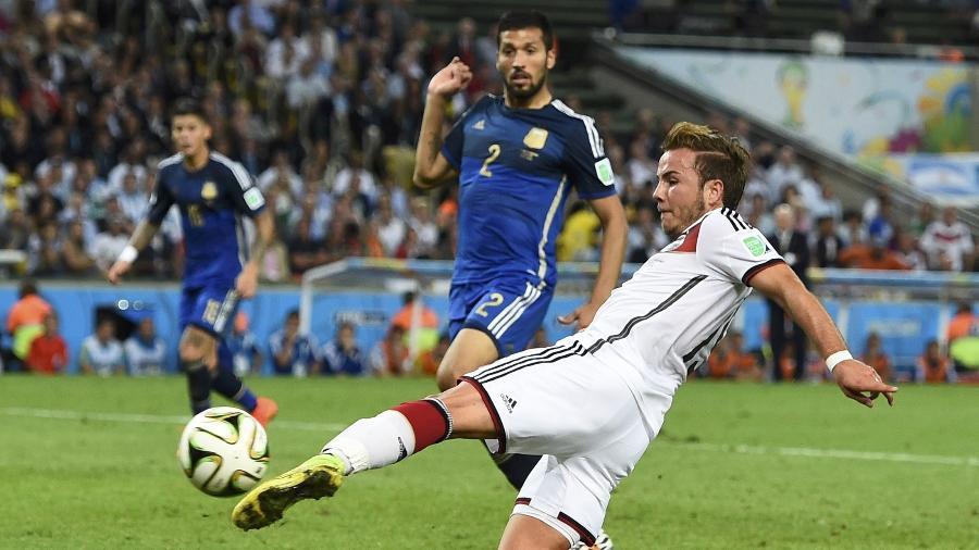 Mario Goetze fez o gol do título da Alemanha contra a Argentina em 2014 - Dylan Martinez/Reuters