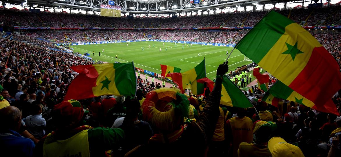 Torcida do Senegal fez a festa nesta terça-feira: equipe do país estreou com vitória no Mundial da Rússia - Michael Regan/Fifa/Getty Images