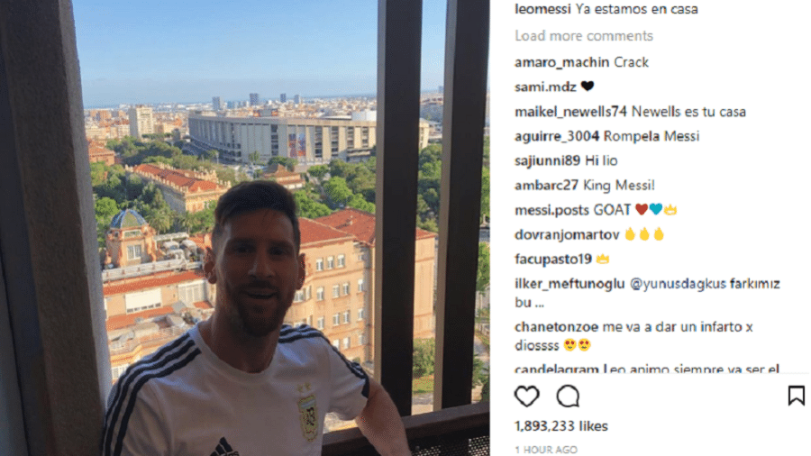 Messi está em Barcelona para treinamentos com a seleção argentina - Reprodução
