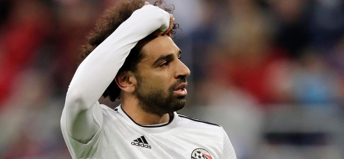 Mohamed Salah durante Rússia x Egito na Copa do Mundo - HENRY ROMERO/REUTERS